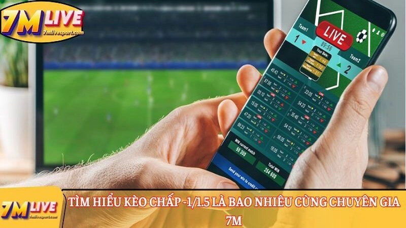 Tìm hiểu kèo chấp -1/1.5 là bao nhiêu cùng chuyên gia 7M